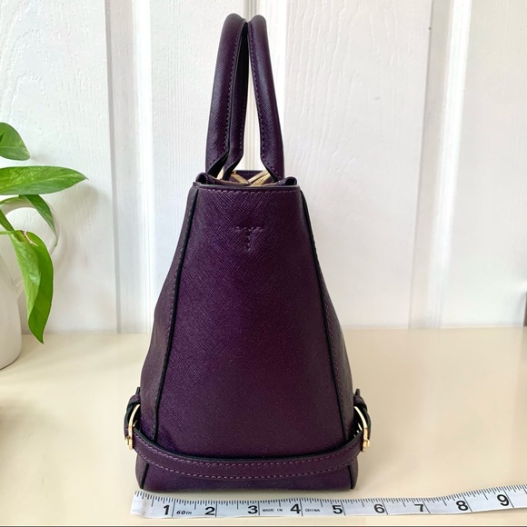 Tory Burch · Brand New Purple Iris Robinson Saffiano Multi Tote Satchel Bag - Picture 6 of 13
